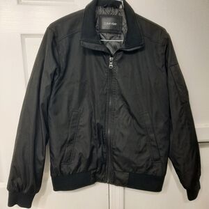 Calvin Klein Black Bomber Jacket Men’s M | CM902929 | Sleek Streetwear Layer